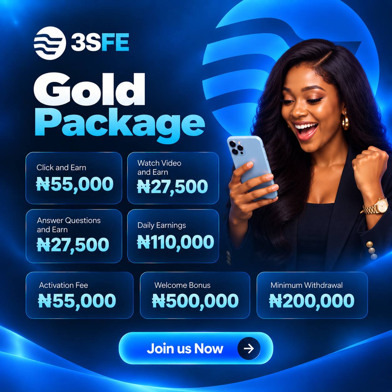 Gold package — ₦55,000