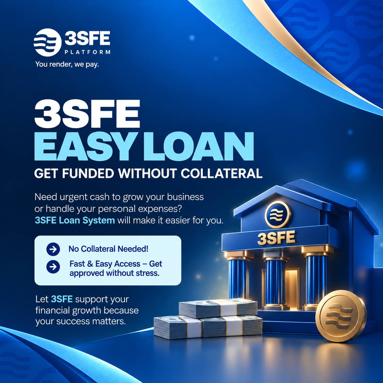 3SFE Easy Loan — get funded without collateral